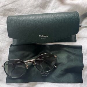 Mulberry of London Dark Green Sunglasses with Case